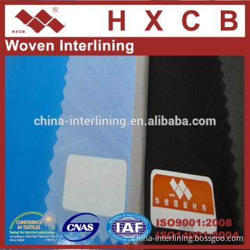 (8009)100%Polyester PA Coated Fusible Woven Interlining Fabric Fusing Interfacing Fabric for Suzhou Garment/ Apparel Accessories